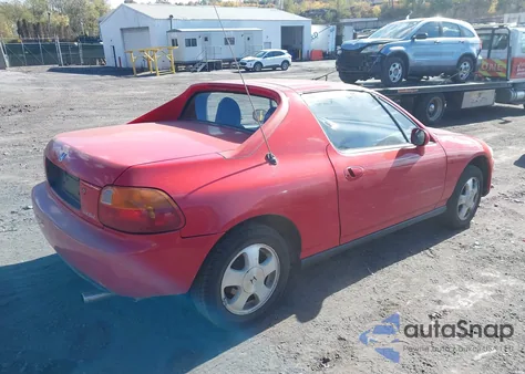1993 Honda Civic Del Sol Si из США, поврежденный, VIN JHMEH616XPS020385